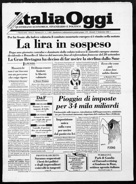 Italia oggi : quotidiano di economia finanza e politica